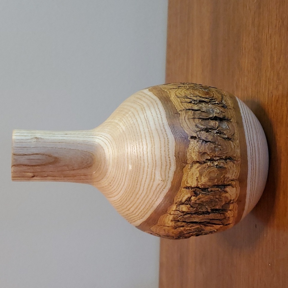 Handcrafted Wooden Bud Vase J Berglund - Picture 3 of 9
